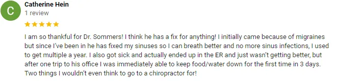 Chiropractic Lindon UT Catherine Hein Testimonial