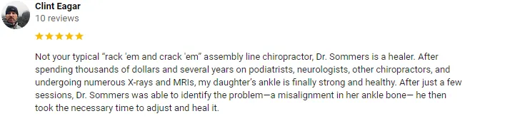 Chiropractic Lindon UT Clint Eagar Testimonial