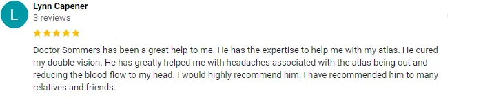 Chiropractic Lindon UT Lynn Capener Testimonial