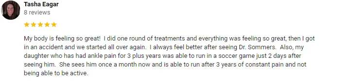 Chiropractic Lindon UT Tasha Eager Testimonial